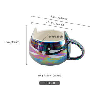 Tasse à café en céramique personnalisable rose mat avec poignée, cadeau pour la maison - Product Image 5