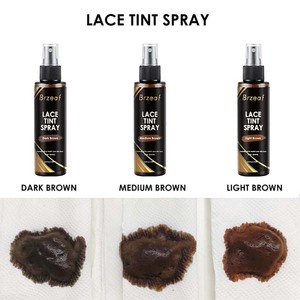 Spray Tinta per Parrucche LUXFUME Private Label: Chiusure Frontali Marrone Chiaro, Marrone Medio, Marrone Scuro - Product Image 3
