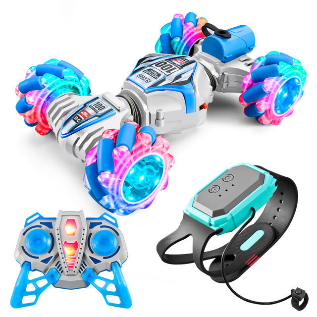 Gesture Sensor Drift Light Spray Remote Control Car With All-Terrain Abilities and Music Transform RC Stunt Car