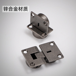 Flip Hinge Zinc Alloy Gunmetal Nickel Plating 90 Degree Door Mount Cabinet <b>Hardware</b> For <b>Wardrobe</b> Doors - Product Image 2