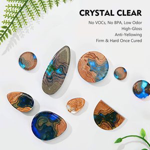 Bangdongsi resina epóxi kit 8oz, resina de fundição, cristal claro para fabricação de jóias, artesanato tumblr, arte, madeira