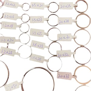 พวงกุญแจโลหะสแตนเลสทรงกลม แฟชั่น ทนทาน หลายขนาด ขายส่ง - Product Image 5