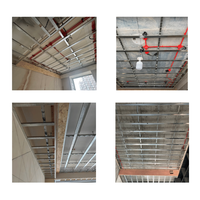 Profilés en acier léger galvanisé, épaisseur 0,3-1,2 mm |   Profilé métallique ignifuge et résistant à la corrosion pour cloison de plafond
