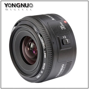 Yongnuo 35 مللي متر عدسة YN35mm F2.0 عدسة زاوية واسعة ثابتة/رئيس السيارات عدسات تركيز ل 600d 60d 5DII 5D 500D 400D 650D 600D 450D - Product Image 2
