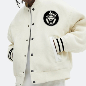 Chaqueta Varsity Personalizada, Abrigo Informal, Ropa de Motociclista, OEM, Invierno, Bordado Personalizado, Manga Larga, Corte Ajustado, para Hombre - Product Image 1