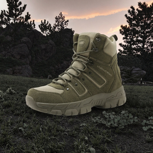 Giày leo núi chống thấm nước bán buôn, size lớn 39-46, dùng cho huấn luyện ngoài trời, thể thao, chiến thuật, unisex - Product Image 3