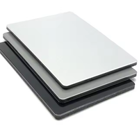 Panel ACP de Color Blanco de 2 mm de Espesor para Revestimiento de Remolques de Carga, Color de Dos Caras, Paneles Compuestos de Aluminio de 49 Pulgadas de Ancho, ACM