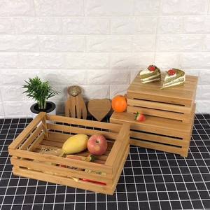 Japanese Style Bamboo <b>Storage</b> <b>Basket</b> Rectangle Eco Friendly Food Container Kitchen Organization Woven <b>Baskets</b> - Product Image 1