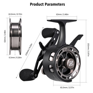 <span class=keywords><strong>Moulinet</strong></span> de pêche sur glace OEM de haute qualité en aluminium 60, 3+1BB, 3.2:1, pour accessoires de <span class=keywords><strong>canne</strong></span> à pêche - Product Image 2