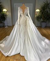 S355A 2025 Différents styles Personnalisable selon vos besoins Tissu en dentelle Robe élégante Robe de mariée sirène
