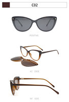 Lunettes pour femmes, monture complète œil de chat, monture TR, verres PC, vente en gros, livraison rapide du fabricant