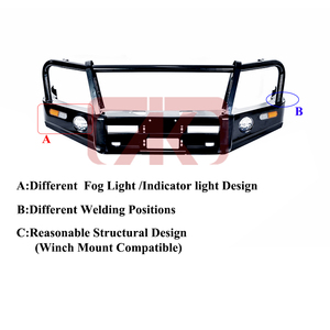 Protector de parachoques delantero de barra de toro de acero inoxidable para Hilux Vigo Revo 2005-2011 2012-2015 2016 + - Product Image 5