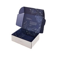 Emballage de luxe ondulé noir et rose pour lunettes, 5 pièces, impression personnalisée, courrier, expédition, boîtes en papier, vente en gros
