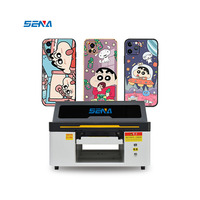 Casing ponsel akrilik kayu kaca pena pencetak kecil A3 A4 stiker bungkus cangkir logam UV Dtf Inkjet Printer Flatbed dengan kepala Epson 3D