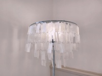 Accessoires de décoration de lampe en coquille blanche naturelle Capiz Shell Rectangle disque pour la décoration de la maison 100 pièces/sac