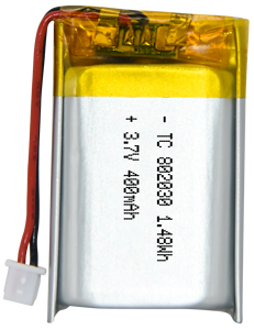 Petite batterie Lipo batterie 3.7v 400mAh batterie au lithium polymère 802030 pour appareils intelligents haut-parleur - Product Image 1