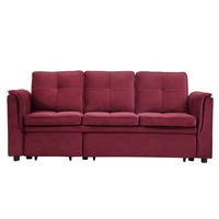 Sofá Cama Plegable en Forma de L con Ruedas, Mueble de Salón con Almacenamiento Montado en la Pared, Estilo Murphy, para Canadá, Australia y Nueva Zelanda