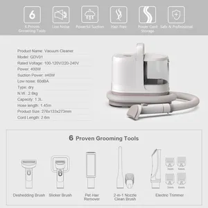 Professional Grooming Kit Pet Grooming Kit   Vacuum Suction Pet Clipper Vacuum Cat Clipper Pet Grooming Tool