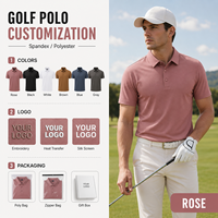 T-shirt de golf pour homme de luxe, premium, structuré, performant, à manches courtes, en tissu extensible 4 directions, respirant et confortable, qui évacue l'humidité