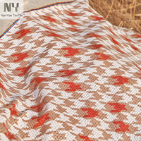 Tissu à paillettes Nanyee Textile populaire à imprimé hirondelles orange et blanches pour robe femme