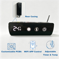 Termostato Inteligente con Pantalla Táctil LCD para Calentador de Toallas Eléctrico, Temporizador WiFi, Tamaño Universal, OEM