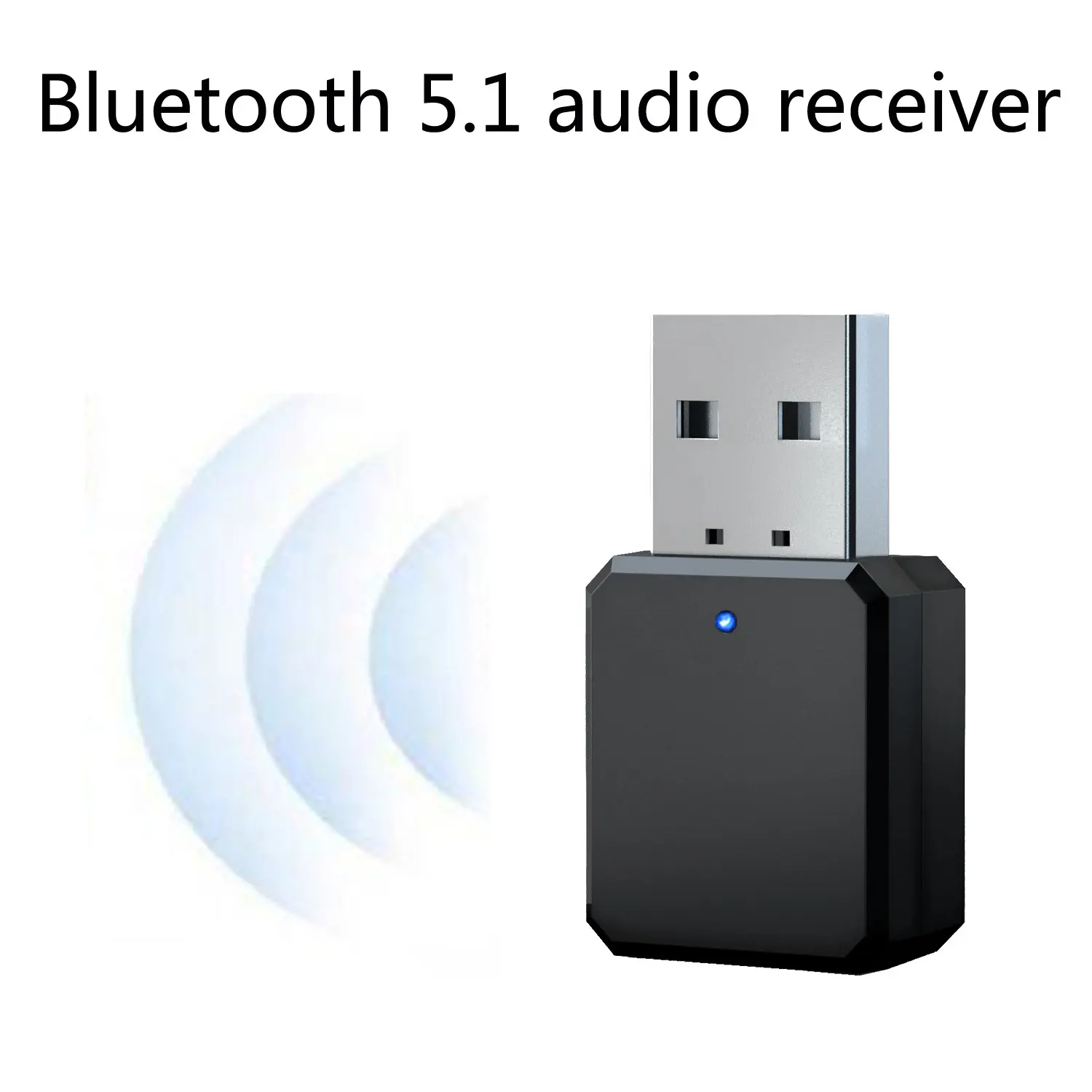 Mini kabelloser USB Bluetooth-Adapter BT 5.1 Dongle Musik-/Audioempfänger Sender für PC Lautsprecher Maus Laptop Gamepad Auto