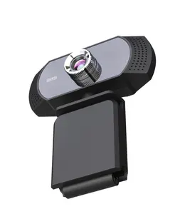 वीडियो चैट वेब कैमरा के लिए शोर-रद्द करने वाले माइक्रोफोन के साथ छोटा कंप्यूटर वेबकैम 1080p फुल एचडी
