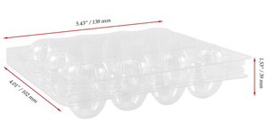 12 khoang rõ ràng PVC chim cút trứng thùng carton, Stackable trứng hộp lưu trữ, nhựa số lượng lớn thùng carton cho trứng cút - Product Image 2