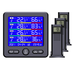 Mestek — thermomètre/hygromètre numérique sans fil, affichage à 4 canaux, usage intérieur et extérieur - Product Image 2