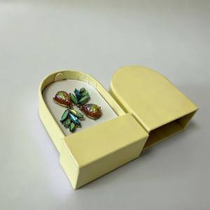 Boîte d'emballage rigide écologique pour bijoux, tiroir coulissant, fermeture magnétique, logo personnalisé, doublure en plastique pour bagues, boucles d'oreilles, colliers - Product Image 5