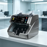 Compteuses de billets à double capteur CIS haute vitesse avec grand écran tactile TFT – Machine de comptage d'argent