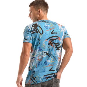 Camiseta Deportiva de Algodón Grueso para Hombre, con Logotipo Personalizado, de Secado Rápido, Transpirable, para Gimnasio y Uso Diario - Product Image 3