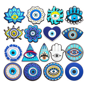 Groothandel Schoen Accessoires Decoraties Zacht Pvc Boze Oog Diy Schoen Bloem Afneembare Rubber Pvc Diy Schoenen Bedels - Product Image 2