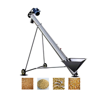 Trasportatore industriale a coclea sistema elevatore 2 T/H 220V trasportatore di alimentazione in acciaio per il produttore di carbone di grano diretto