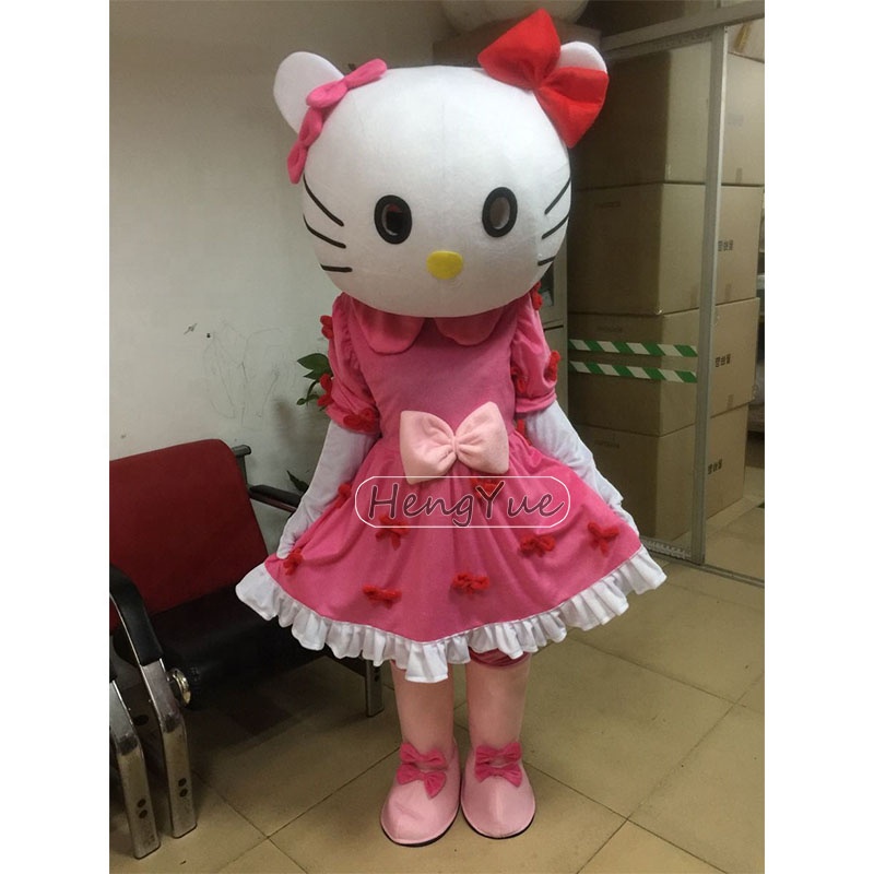 Hello Kitty Dress Cute Customizable Mascot Costumes