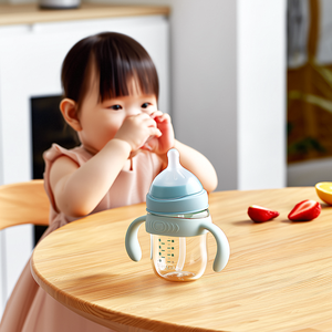 Vente Chaude <span class=keywords><strong>Biberon</strong></span> Nouveau-Né avec Paille Gobelet en Silicone Anti-Coliques <span class=keywords><strong>Tétine</strong></span> pour Bébé École Maternelle et Produits pour la Maman - Product Image 5