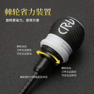 CRL Ratchet And Flathead <b>Screwdriver</b> Mini Extendable Dual Purpose With Anti Slip Handle For Diy Repair - Product Image 2