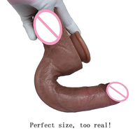 Dildo réaliste à sensation de peau, directement de l'usine, énorme pénis en silicone avec ventouse, stimulation du point G et anale pour femmes, jouet sexuel pour adultes