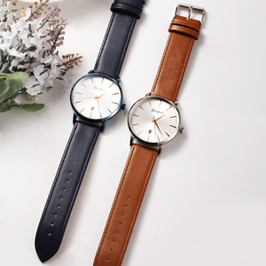 Montre classique pour homme avec cadran Sunray, montre à quartz Miyota 2115 avec calendrier, bracelet en cuir véritable, montre-bracelet étanche pour affaires - Product Image 3