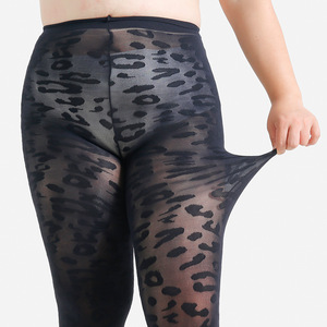 <span class=keywords><strong>Collant</strong></span> Elasticizzati Personalizzati Plus Size con Stampa Leopardata <span class=keywords><strong>70</strong></span> Denier - Product Image 6