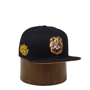 Topi Snapback perjalanan luar ruangan performa singa dan hitam jaring timbul 6 Panel kustom - Product Image 3