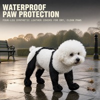 Protège-pattes imperméables antidérapants pour chiens, harnais réglable, protection des pattes pour la marche en extérieur, vente en gros