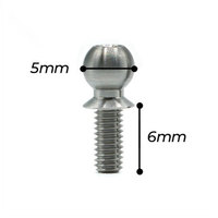 Vis de fixation à rotule en alliage de titane colorées sur mesure Gr5 4.2 4.8 4.9 5.5 mm pour voitures et camions RC de course