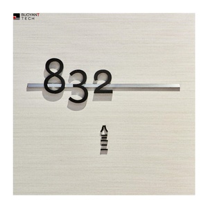 Wholesale Waterproof Stainless Steel <b>Light</b> <b>up</b> Sign LED Solar Address Number Led House Numbers for Apartment - Product Image 2