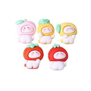 การ์ตูนผลไม้ตุ๊กตาอุปกรณ์เสริม diy เคสโทรศัพท์หัวพินเชือกกรอบรูปจี้ตกแต่งลูกปัดพลาสติกเรซิ่น Charms - Product Image 5