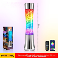 360 °   Lampe d'ambiance RGB en acrylique, veilleuse de table rythmique à détection musicale, décoration pour fêtes à domicile et KTV, lampe de bureau USB pour gaming