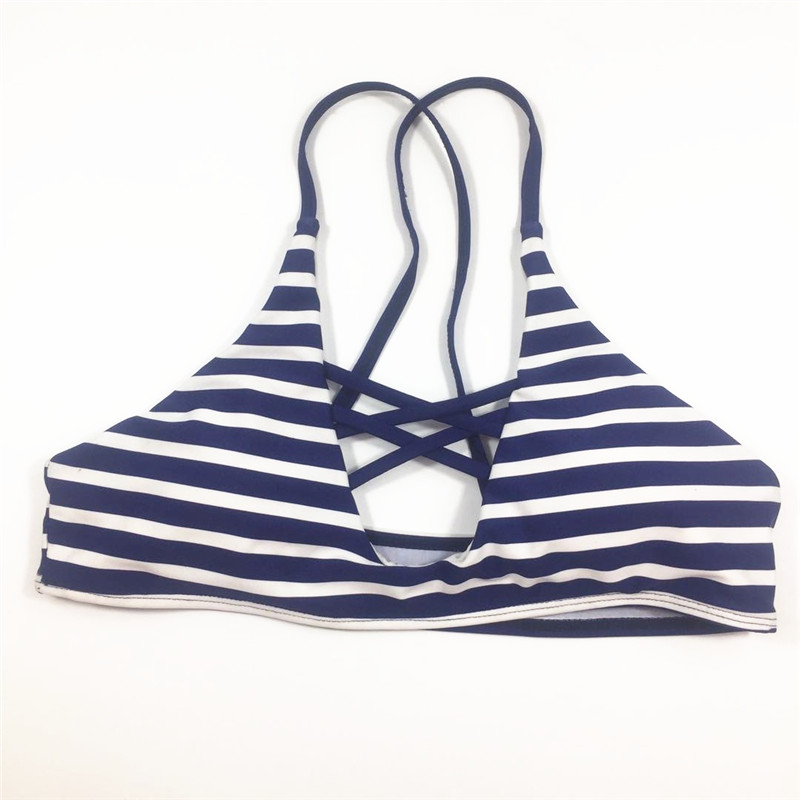 Wholesale swimsuit Strip printed swimsuit custom swimwear sexy bikini