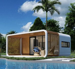 Cápsula de Oficina Expandible de Estilo Moderno, Estructura de Acero, Casa Cápsula, Estructuras de Acero - Product Image 1