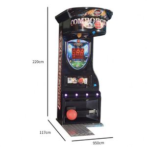 Machine de jeu d'arcade électronique de luxe Big Punch Deluxe Boxing, machine de sport d'intérieur à monnayeur en métal - Product Image 3