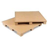Palet Europeo de Cartón Kraft Marrón, Cartón Corrugado de 4 Vías, Ecológico, Personalizado, para Logística de Exportación